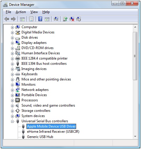   apple mobile device usb driver windows 10