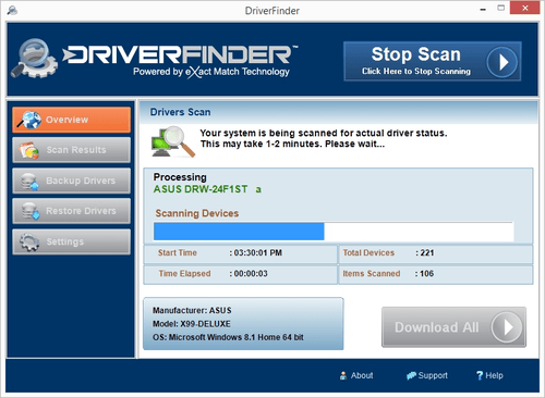 Driver Scanning